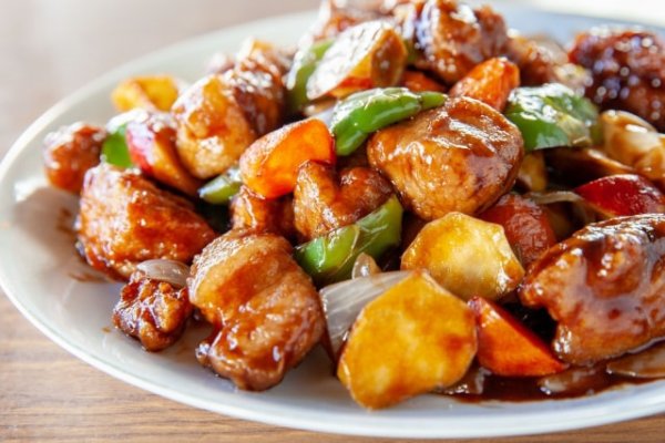 黒酢酢豚ランチ